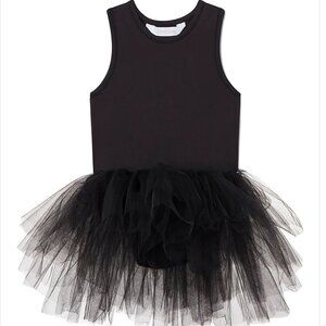 iloveplum B.A.E. Stella Black Racerback Tutu Dress Girls Size 6